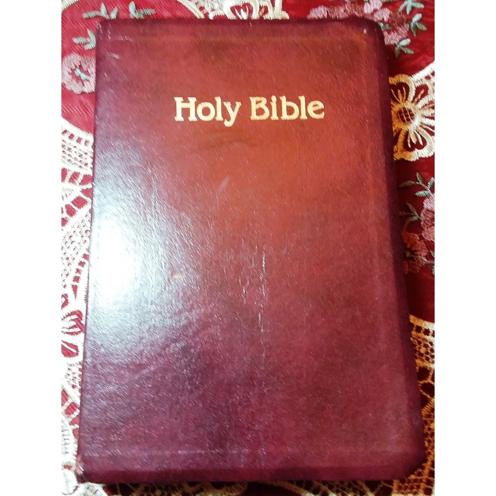New King James Version Holy Bible Wine Color‎ Leather GIANT PRINT